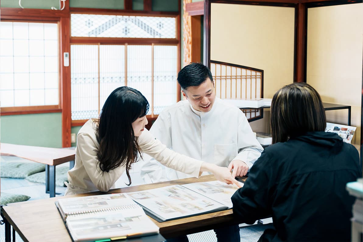 落ち着いた打合せスペース